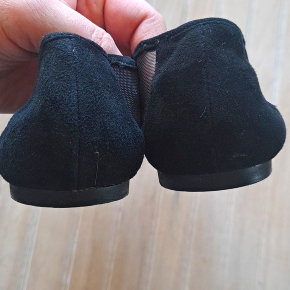 INC International Concept Corsica Suede Leather Mesh Bow Detail Pointy Toe Flat - Picture 7 of 10